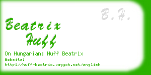 beatrix huff business card